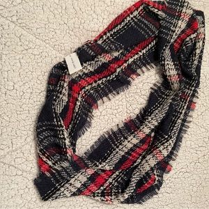 Plaid infinity scarf. Brand new with tags.